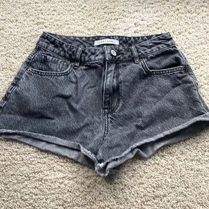 Pacsun black denim shorts
